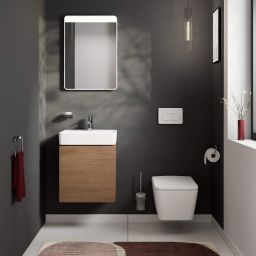 Hansgrohe Xilesa E umywalka z szafką 50 cm biały/kaszmirowy dąb 54395550