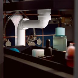 Hansgrohe Xilesa E umywalka z szafką 50 cm biały mat 54395700