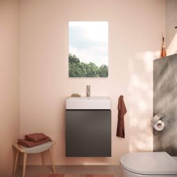 Hansgrohe Xilesa E umywalka z szafką 50 cm szary łupek matowy 54395760