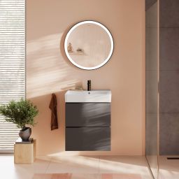 Hansgrohe Xilesa E umywalka z szafką 60 cm szary łupek matowy 54396760