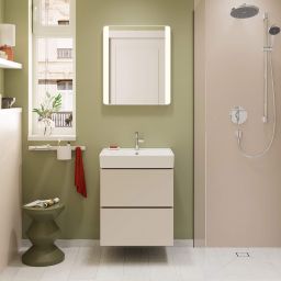Hansgrohe Xilesa E umywalka z szafką 60 cm piaskowy mat beżowy 54396780