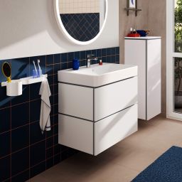 Hansgrohe Xilesa E umywalka z szafką 80 cm biały mat 54397700