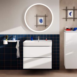 Hansgrohe Xilesa E umywalka z szafką 80 cm biały mat 54397700