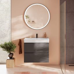 Hansgrohe Xilesa E umywalka z szafką 80 cm szary łupek matowy 54397760