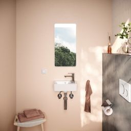 Hansgrohe Xarita Lite Q lustro 36x70 cm prostokątne z oświetleniem biały 54955700