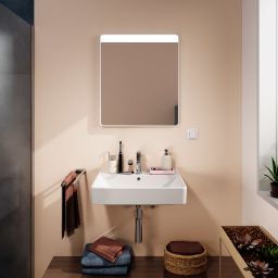 Hansgrohe Xarita Lite Q lustro 60x70 cm prostokątne z oświetleniem biały 54957700