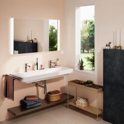 Hansgrohe Xarita Lite Q lustro 120x70 cm prostokątne z oświetleniem biały 54965700