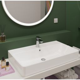 Hansgrohe Xarita Lite S lustro 90x90 cm okrągłe z oświetleniem biały 54967700