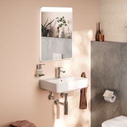 Hansgrohe Xarita Lite Q lustro 50x70 cm prostokątne z oświetleniem biały 54969700