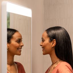 Hansgrohe Xarita Lite Q lustro 50x70 cm prostokątne z oświetleniem biały 54969700