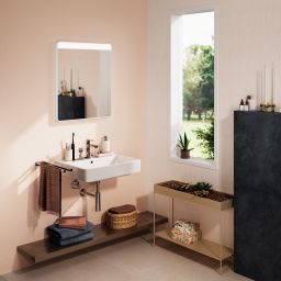 Hansgrohe Xarita Lite Q lustro 60x70 cm prostokątne z oświetleniem biały 54970700