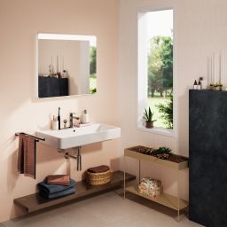 Hansgrohe Xarita Lite Q lustro 80x70 cm prostokątne z oświetleniem biały 54971700