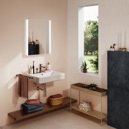Hansgrohe Xarita Lite Q lustro 60x70 cm prostokątne z oświetleniem biały 54975700