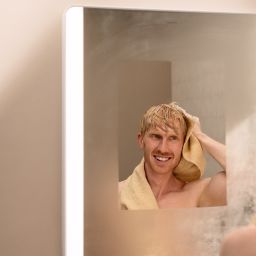 Hansgrohe Xarita Lite Q lustro 60x70 cm prostokątne z oświetleniem biały 54975700