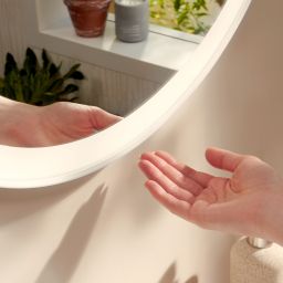 Hansgrohe Xarita Lite S lustro 70x70 cm okrągłe z oświetleniem biały 54979700