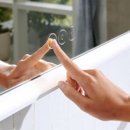 Hansgrohe Xarita S lustro z oświetleniem LED 70 cm sensor dotykowy biały mat 54982700