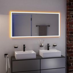 Hansgrohe Xarita E lustro 140x70 cm z oświetleniem LED biały mat 54984700