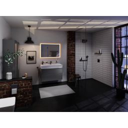 Hansgrohe Xarita E lustro 100x70 cm z oświetleniem LED biały mat 54986700