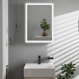 Hansgrohe Xarita E lustro 70x50 cm z oświetleniem LED biały mat 54989700
