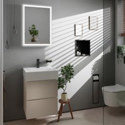 Hansgrohe Xarita E lustro 70x50 cm z oświetleniem LED biały mat 54989700