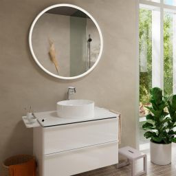 Hansgrohe Xarita S lustro z oświetleniem LED 90 cm czujnik podczerwieni biały mat 54990700