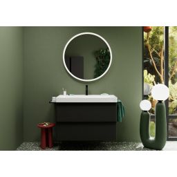 Hansgrohe Xarita S lustro z oświetleniem LED 90 cm czujnik podczerwieni biały mat 54990700