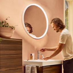 Hansgrohe Xarita S lustro z oświetleniem LED 70 cm czujnik podczerwieni biały mat 54991700