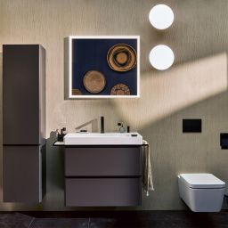 Hansgrohe Xarita E lustro 70x80 cm z oświetleniem LED z czujnikiem biały mat 54996700