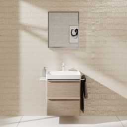 Hansgrohe Xarita E lustro 70x60 cm z oświetleniem LED z czujnikiem biały mat 54997700