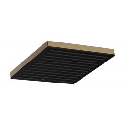 Hansgrohe Pulsify E deszczownica 26 cm kwadratowa EcoSmart+ brąz szczotkowany 24333140