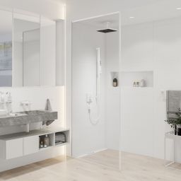 Hansgrohe ramię deszczownicy 10 cm sufitowe biały mat 24338700