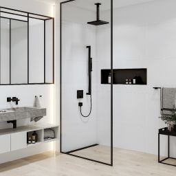 Hansgrohe ramię deszczownicy 30 cm sufitowe czarny mat 24339670