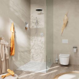Hansgrohe Pulsify S zestaw prysznicowy ścienny biały mat 24372700