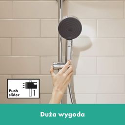 Hansgrohe Unica Pulsify S drążek prysznicowy 66,9 cm chrom 24400000