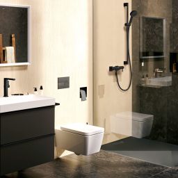 Hansgrohe Unica Pulsify S drążek prysznicowy 90 cm czarny mat 24401670