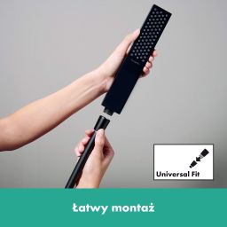 Hansgrohe Unica Pulsify S drążek prysznicowy 90 cm czarny mat 24401670