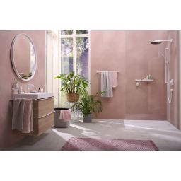Hansgrohe Unica Pulsify S drążek prysznicowy 90 cm biały mat 24401700