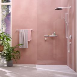 Hansgrohe Unica Pulsify S drążek prysznicowy 90 cm biały mat 24401700