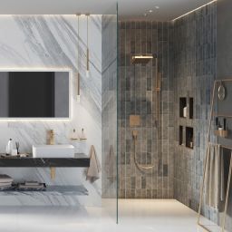 Hansgrohe Unica drążek prysznicowy 90 cm z wężem brąz szczotkowany 24403140