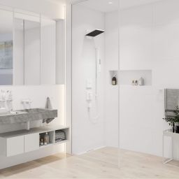 Hansgrohe Unica drążek prysznicowy 90 cm z wężem biały mat 24403700