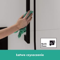 Hansgrohe Unica drążek prysznicowy 65 cm z wężem czarny mat 24404670