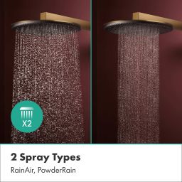 Hansgrohe Raindance Alive S deszczownica 30 cm okrągła brąz szczotkowany 24520140