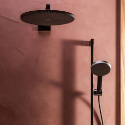 Hansgrohe Raindance Alive S EcoSmart deszczownica 30x30 cm okrągła czarny mat 24521670