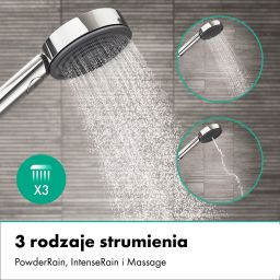 Hansgrohe Pulsify S zestaw prysznicowy podtynkowy termostatyczny z deszczownicą chrom 24624000