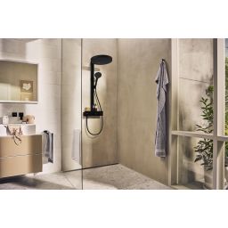 Hansgrohe Rainfinity ShowerTablet zestaw prysznicowy ścienny termostatyczny z deszczownicą czarny mat 26853670