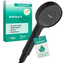 Hansgrohe Activera Select S słuchawka prysznicowa czarny mat 28035670