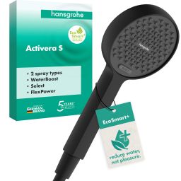 Hansgrohe Activera Select S słuchawka prysznicowa czarny mat 28036670
