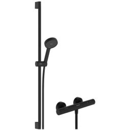 Hansgrohe Activera Select S zestaw prysznicowy ścienny termostatyczny czarny mat 28086670