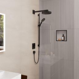 Hansgrohe Rainfinity zestaw prysznicowy ścienny czarny mat 28743670