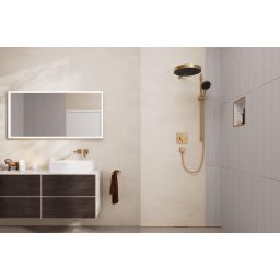 Hansgrohe Rainfinity zestaw prysznicowy ścienny EcoSmart brąz szczotkowany 28744140